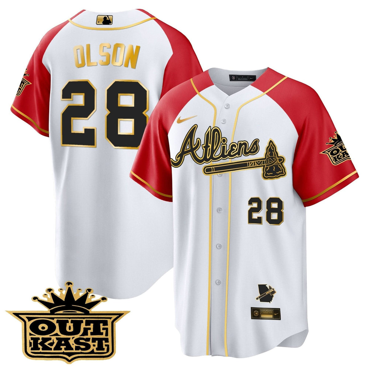 AB Atliens Gold Alternate Cool Base Jersey - Stitched