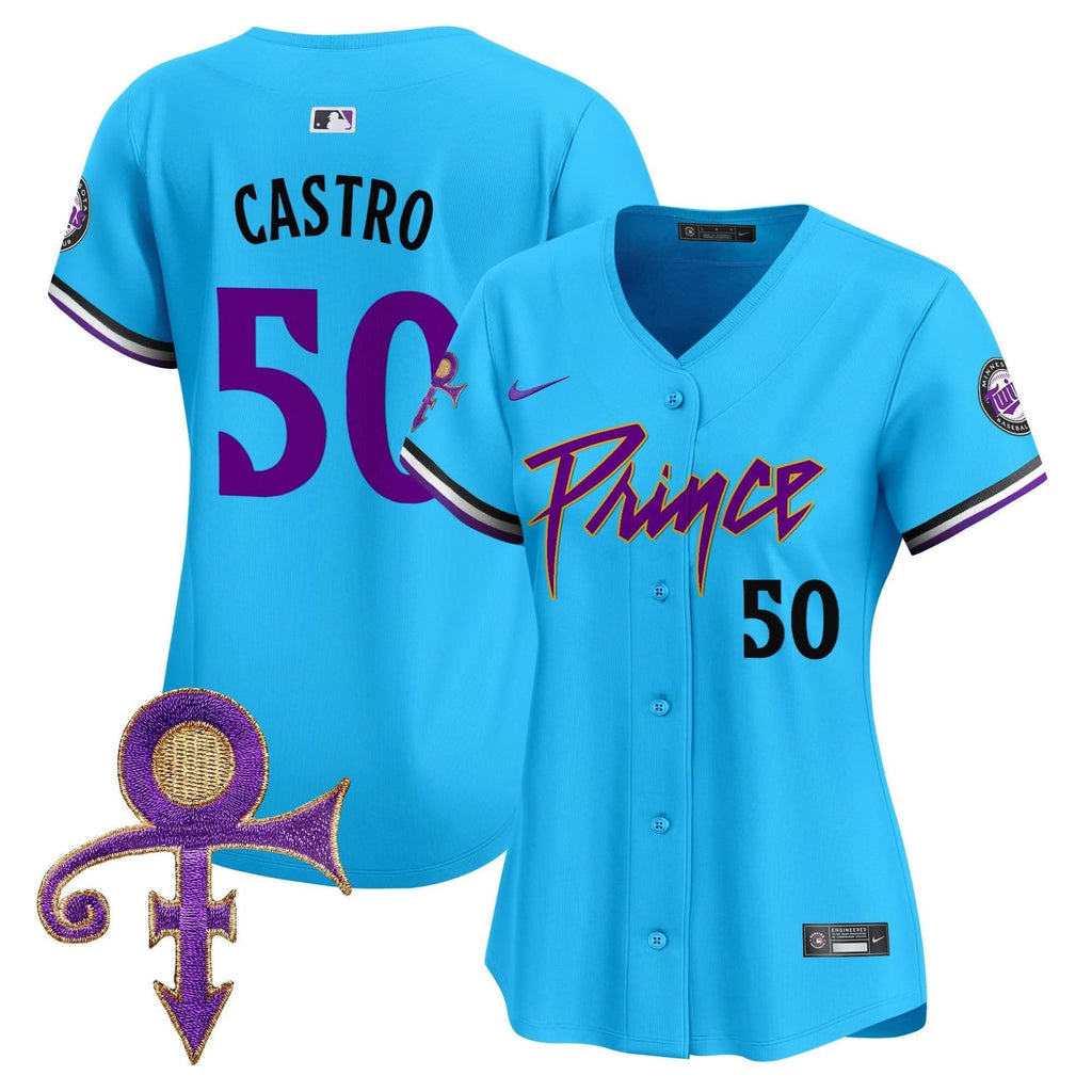 WoMinnesota Twins Prince Patch Vapor Premier Limited Jersey V4 - Stitched