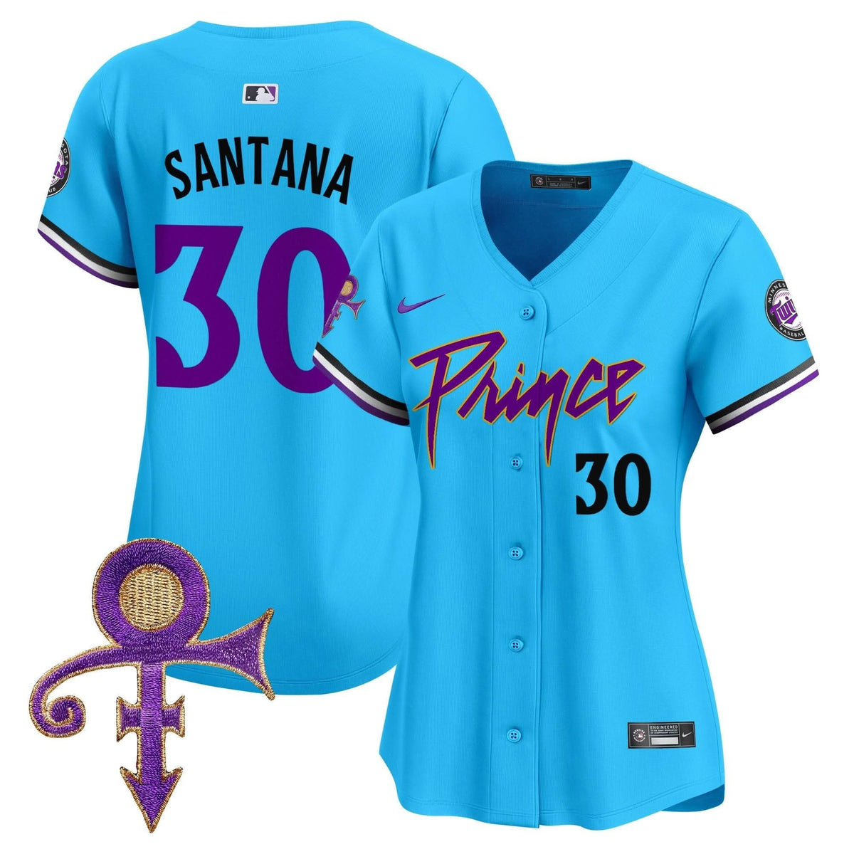 WoMinnesota Twins Prince Patch Vapor Premier Limited Jersey V4 - Stitched