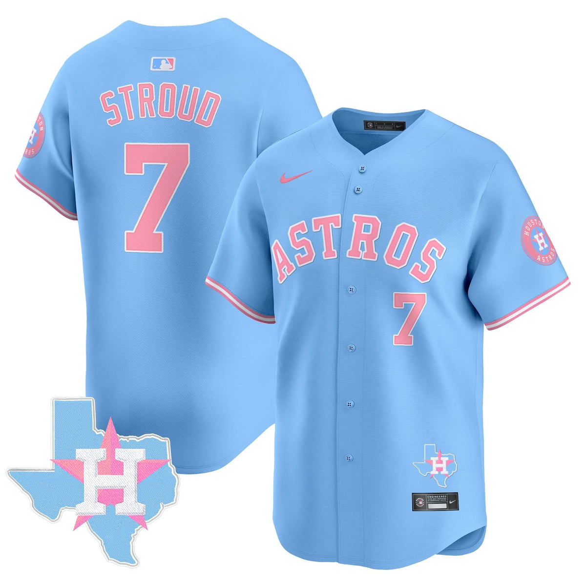 HA Bubblegum Pink Vapor Premier Limited Jersey - Stitched