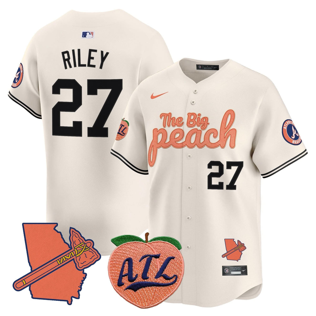 AB The Big Peach Vapor Premier Limited Jersey V3 - Stitched