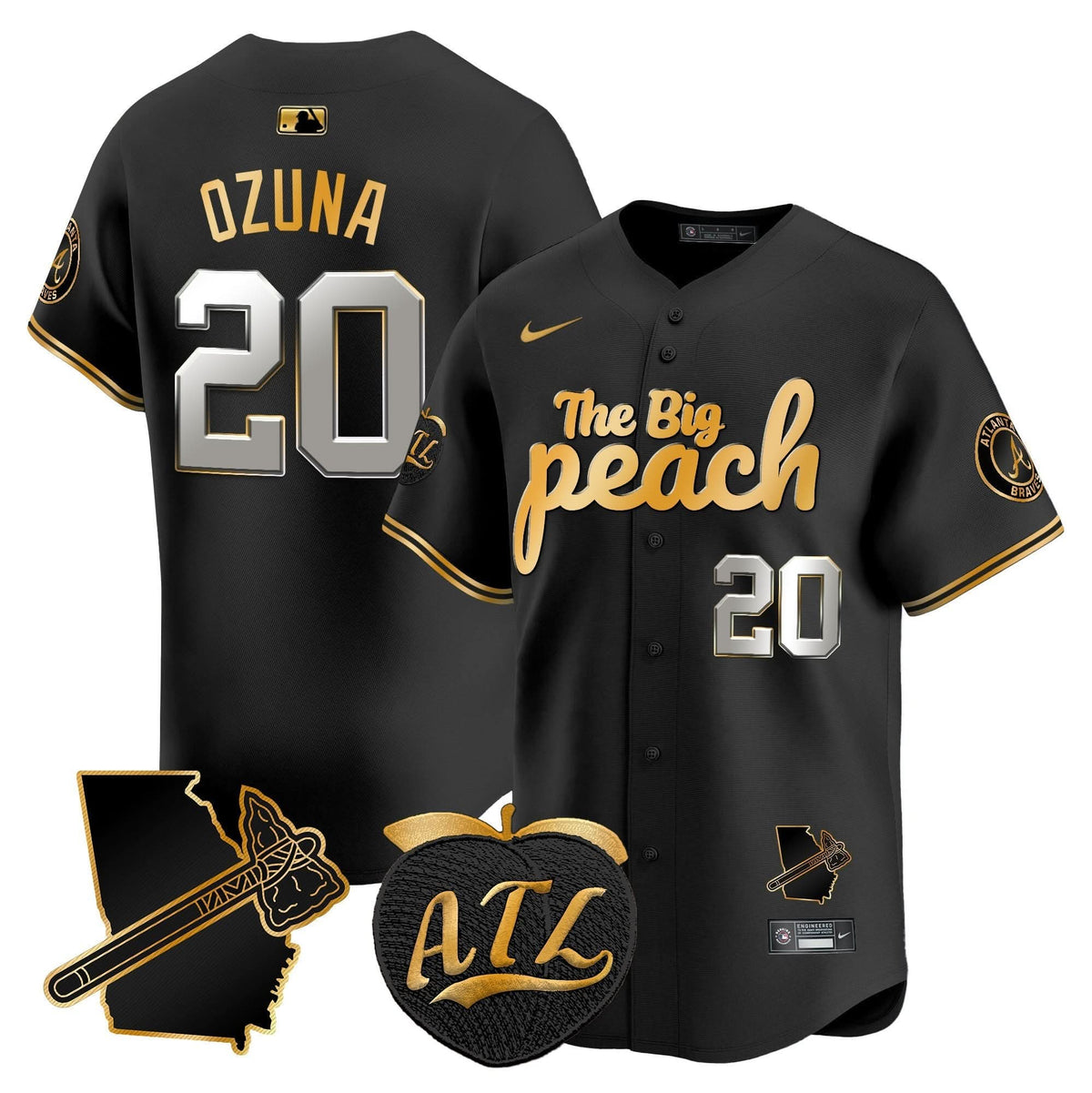 AB The Big Peach Vapor Premier Limited Jersey V3 - Stitched