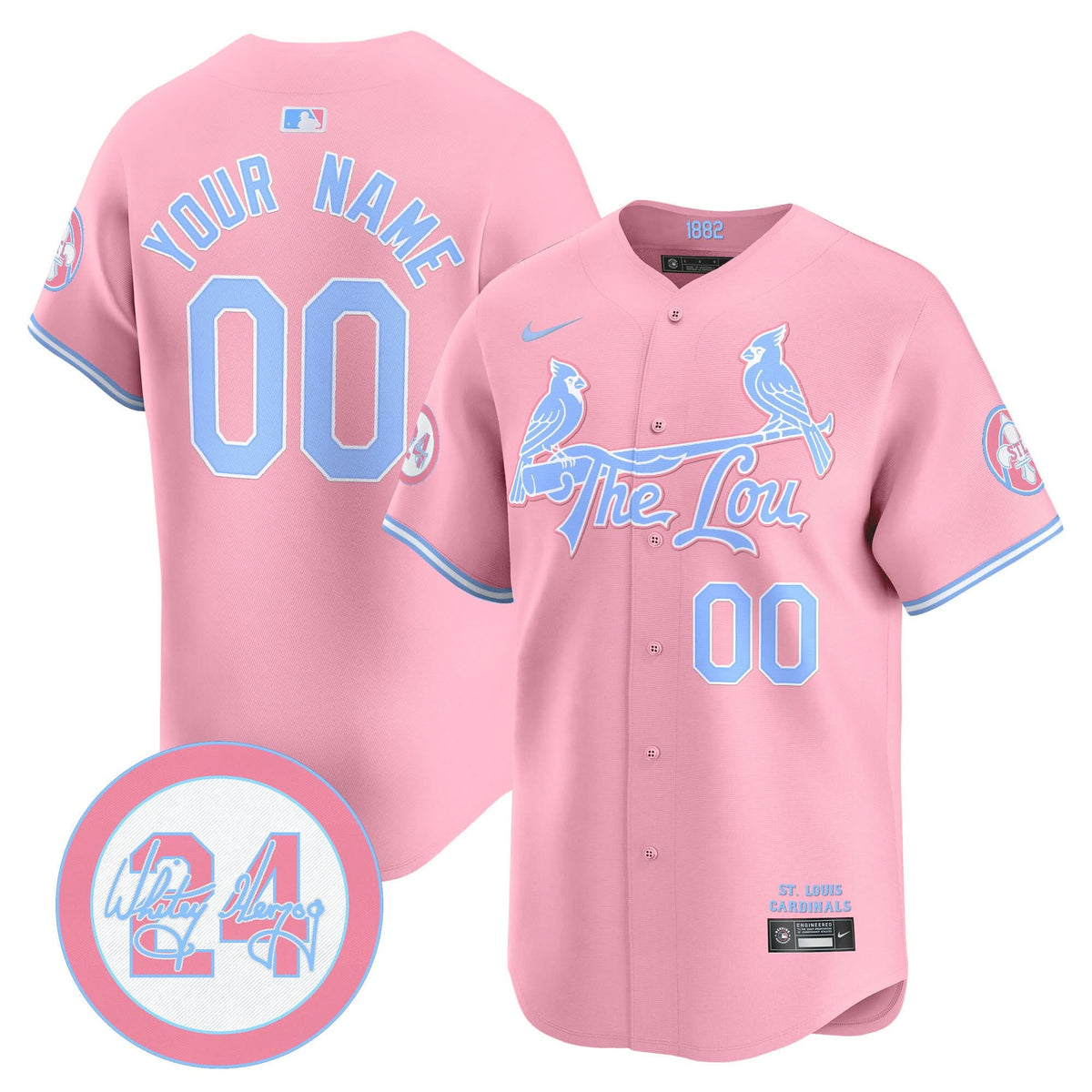 SLC Bubblegum Pink Vapor Premier Limited Custom Jersey - Stitched