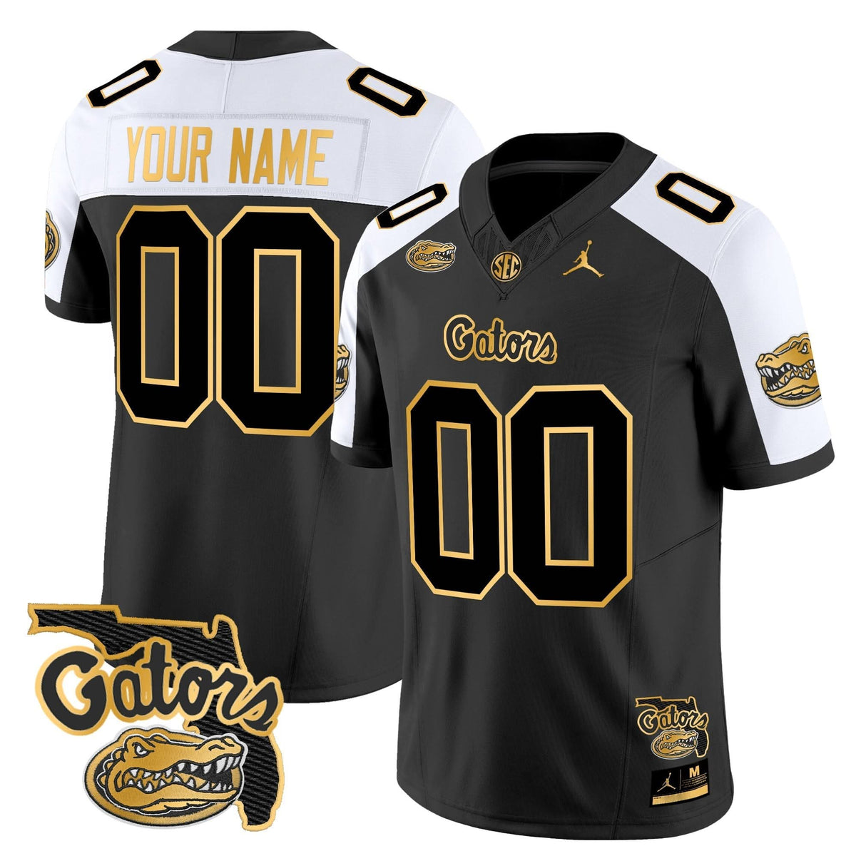 FG 2024 Florida Patch Gold Vapor Limited Custom Jersey