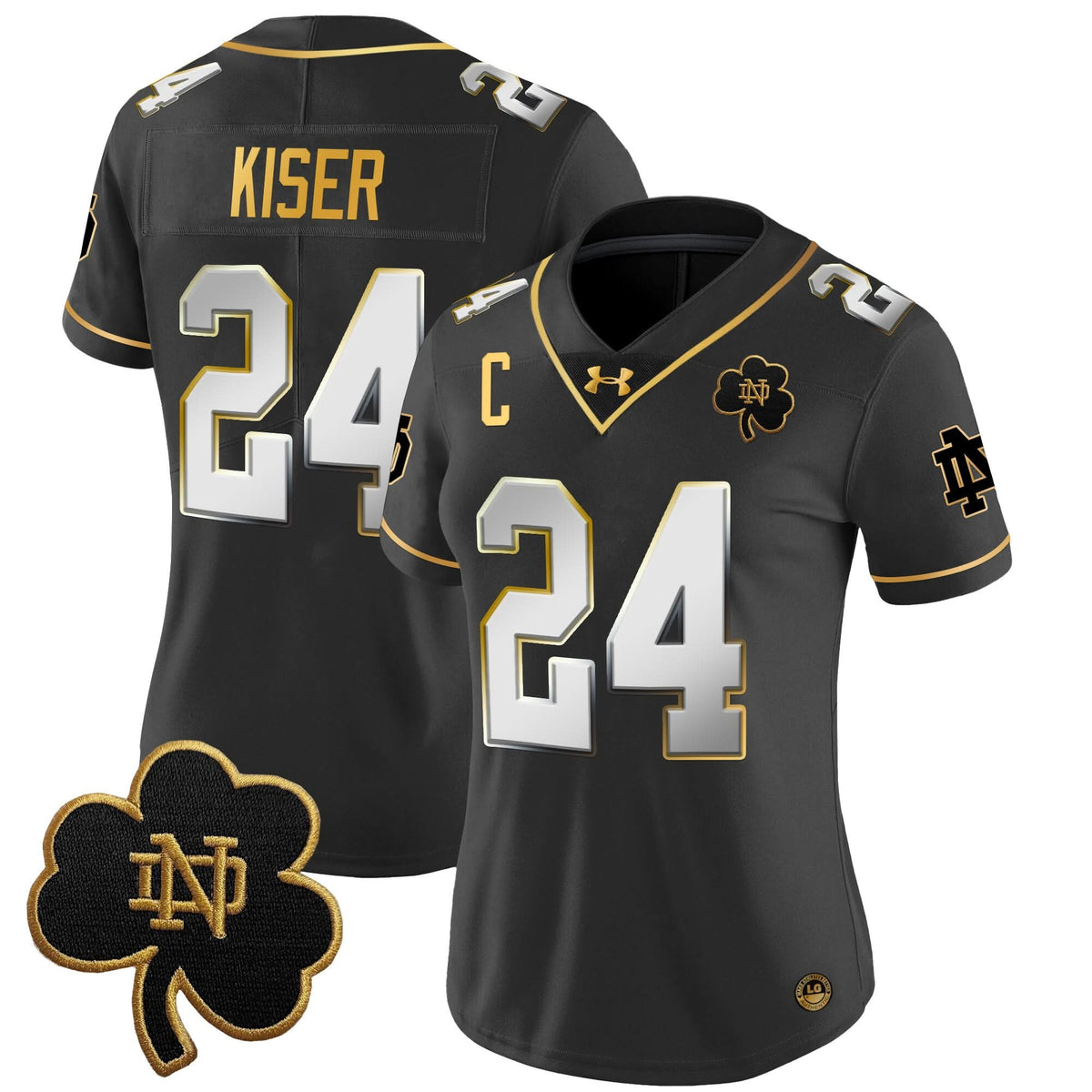 Women's NDFI 2024 Gold Vapor Limited Jersey - Stitched