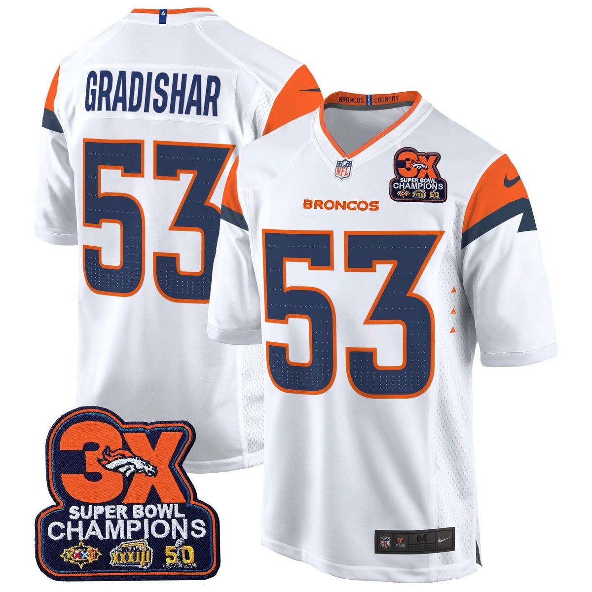 DB 3-Time Champions Patch Game Jersey - Al Stitched