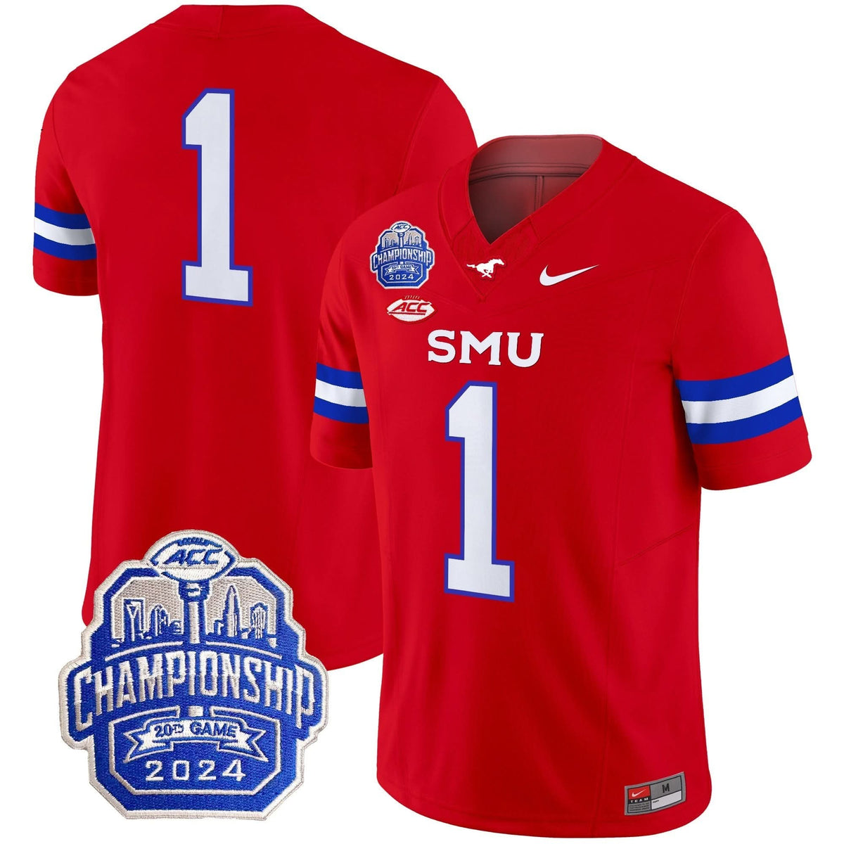 SMU 2024 ACC Championship Patch Vapor Limited Jersey