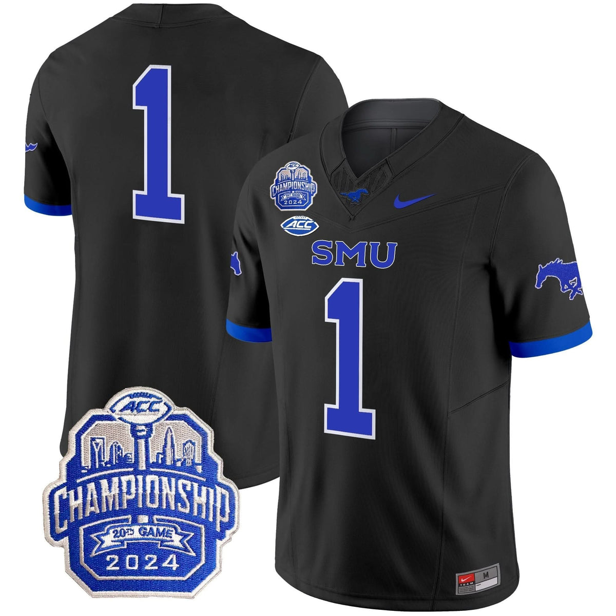 SMU 2024 ACC Championship Patch Vapor Limited Jersey