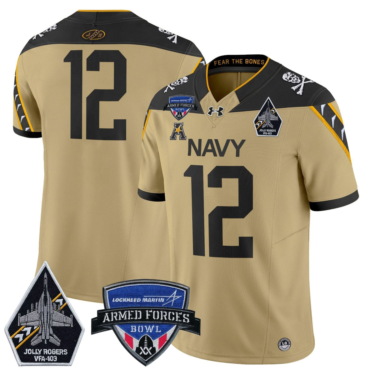 NM 2025 Armed Forces Bowl Patch Vapor Limited Jersey