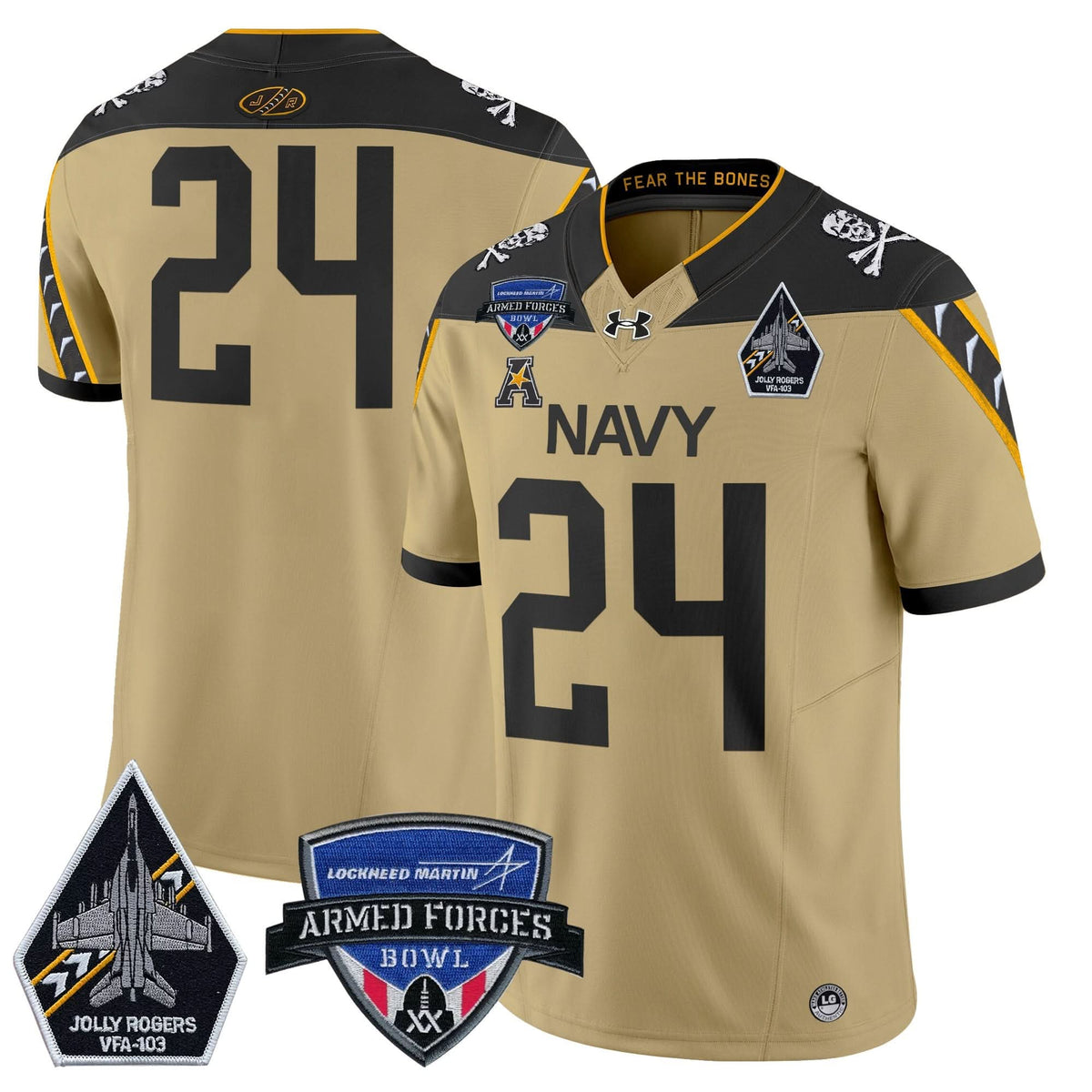NM 2025 Armed Forces Bowl Patch Vapor Limited Jersey