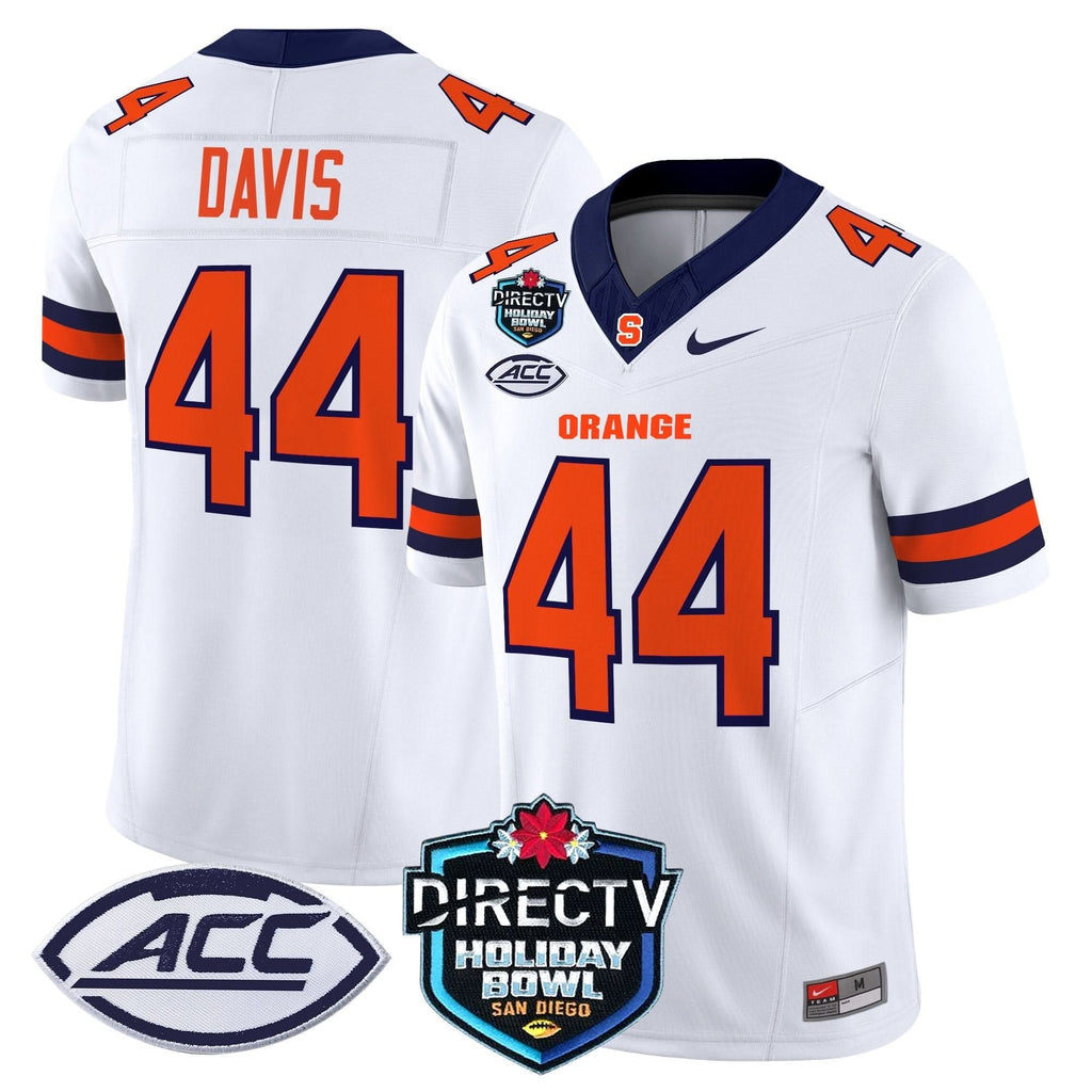 Syracuse Orange 2025 Holiday Bowl Patch Vapor Limited Jersey