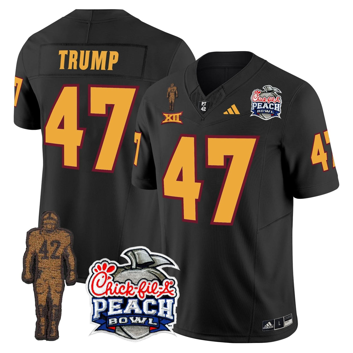 SD Pat Tillman & Peach Bowl Patch Vapor Limited Jersey