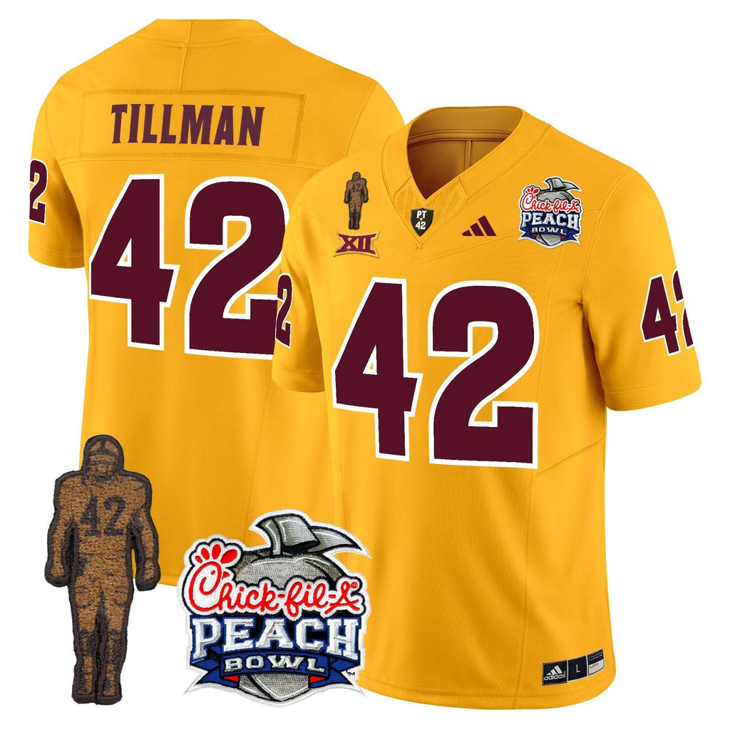 SD Pat Tillman & Peach Bowl Patch Vapor Limited Jersey