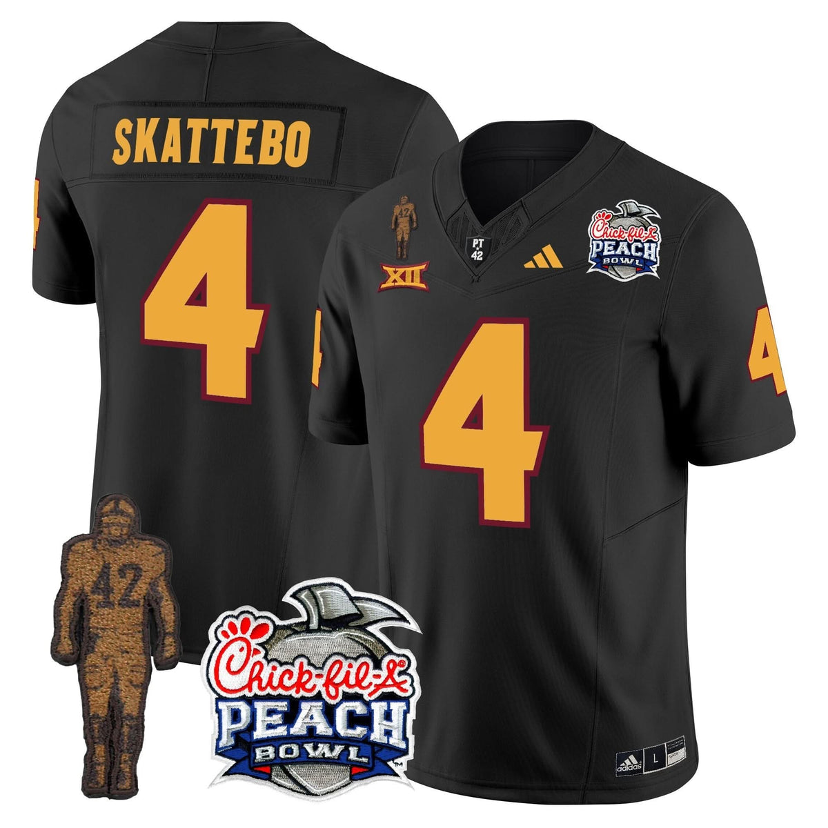 SD Pat Tillman & Peach Bowl Patch Vapor Limited Jersey