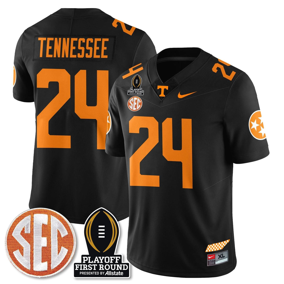 TV Football Jersey - Playoff First Round Patch