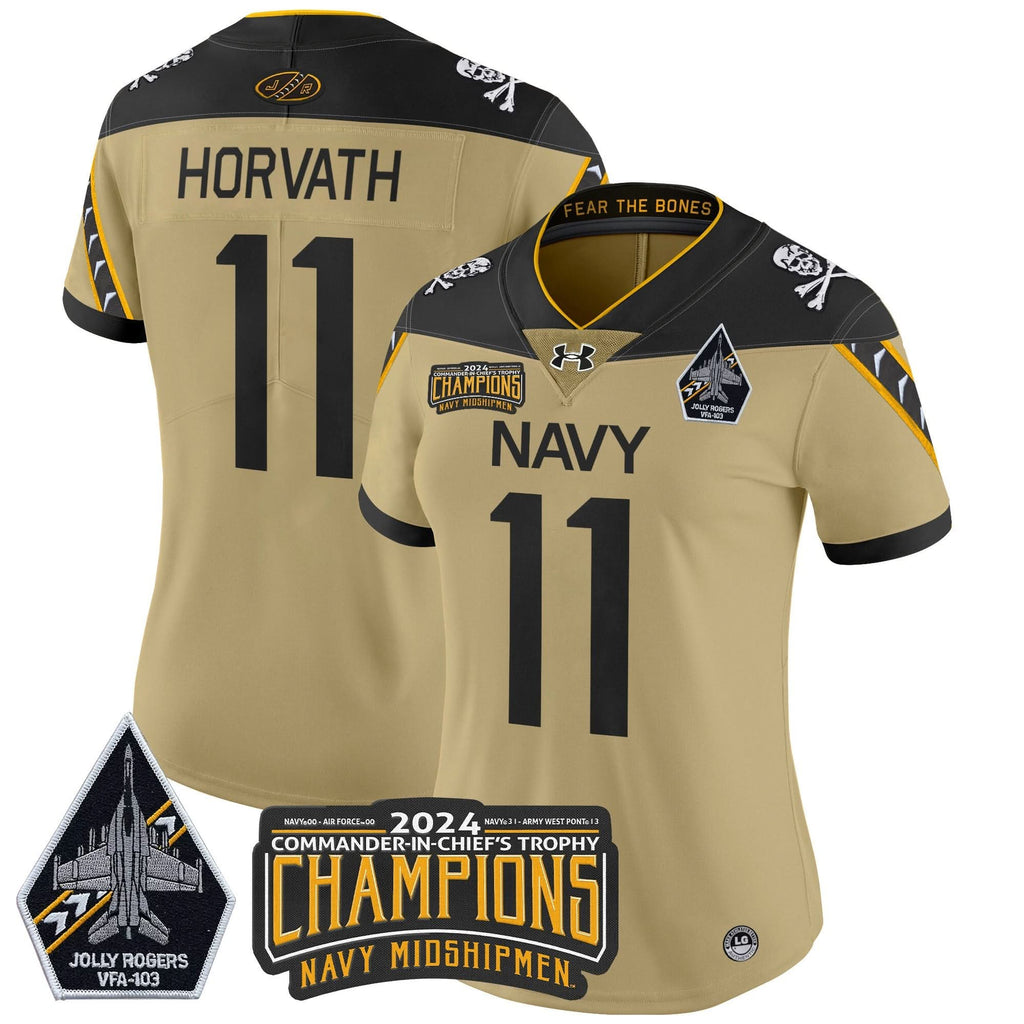 Women's NM 2024 Commander-In-Chief's Trophy Champions Patch Vapor Limited Jersey - Stitched