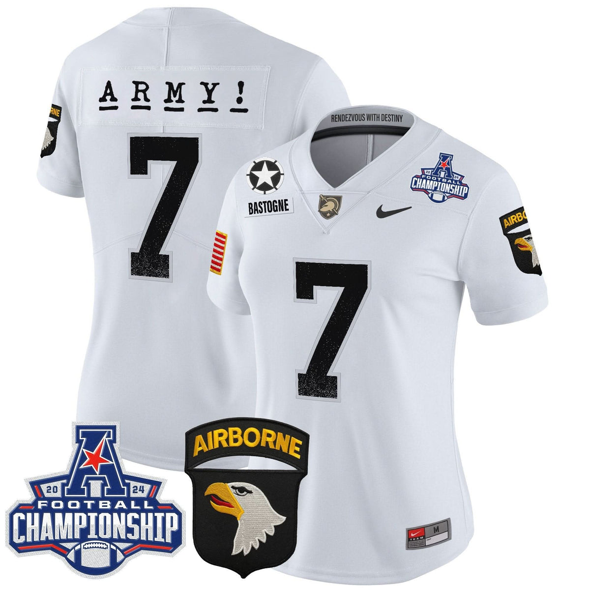 Women's ABK 2024 AAC Championship Patch Vapor Limited Jersey - Stitched