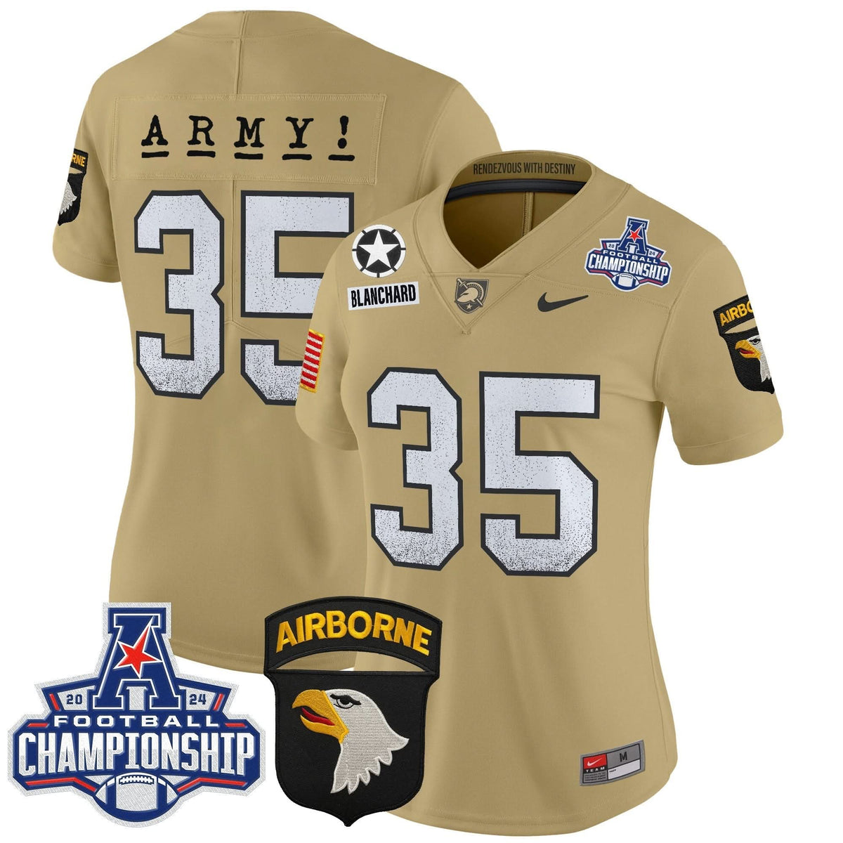 Women's ABK 2024 AAC Championship Patch Vapor Limited Jersey - Stitched