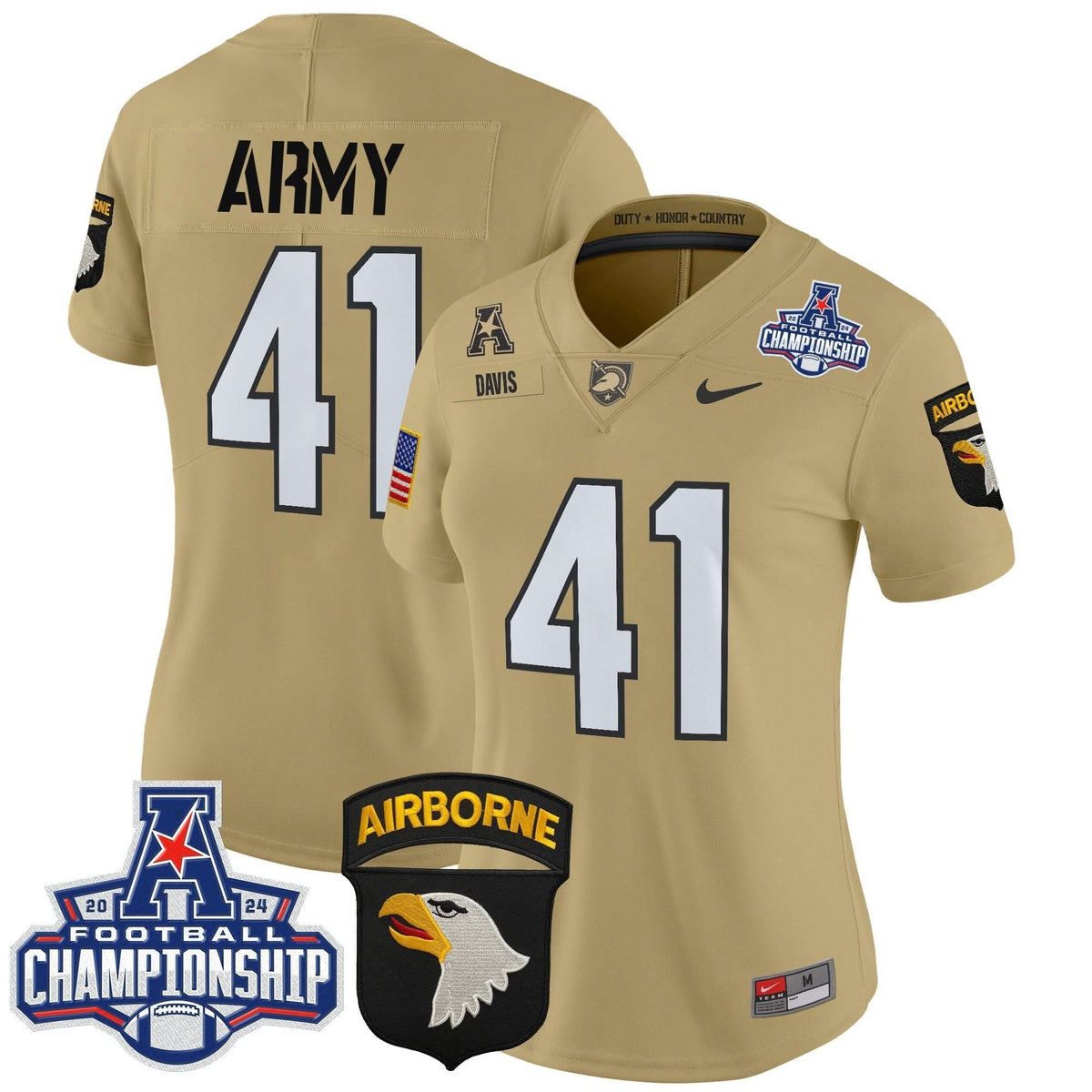 Women's ABK 2024 AAC Championship Patch Vapor Limited Jersey V2 - Stitched