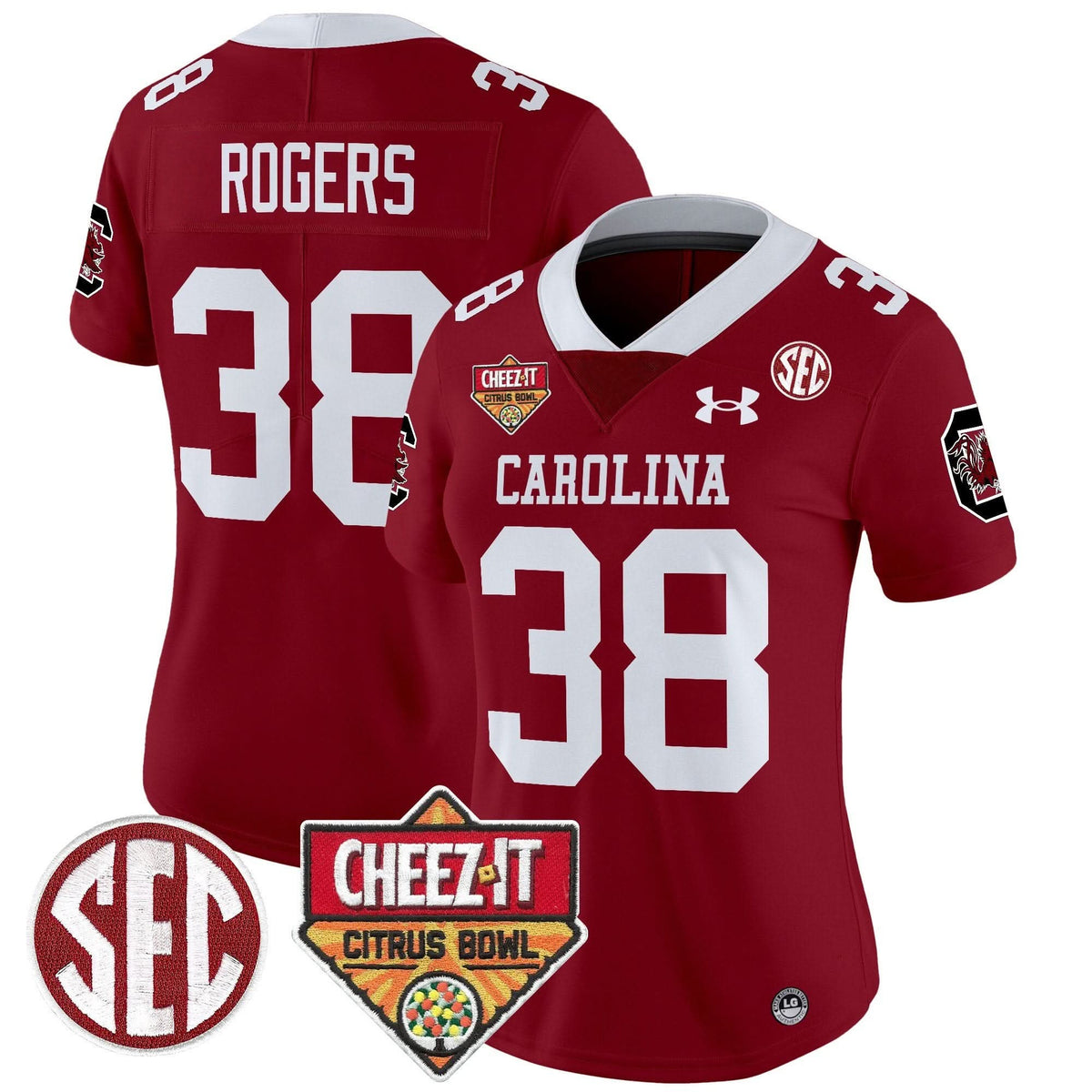 Women's SCG 1980 Throwback Cheez-It Citrus Bowl Patch Vapor Limited Jersey - Stitched
