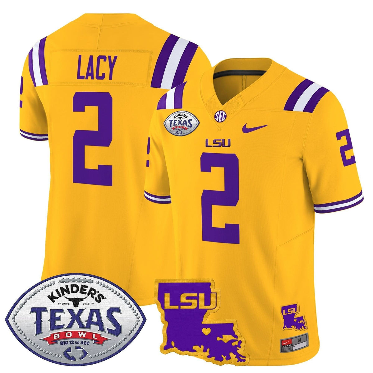 LSU 2024 Texas Bowl Patch Vapor Limited Jersey