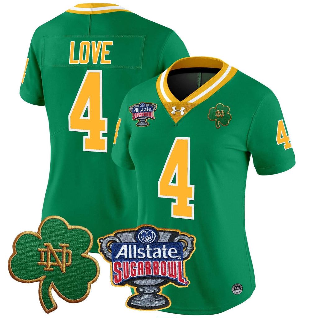 Women's NDFI 2024 Sugar Bowl Patch Vapor Limited Jersey - Stitched