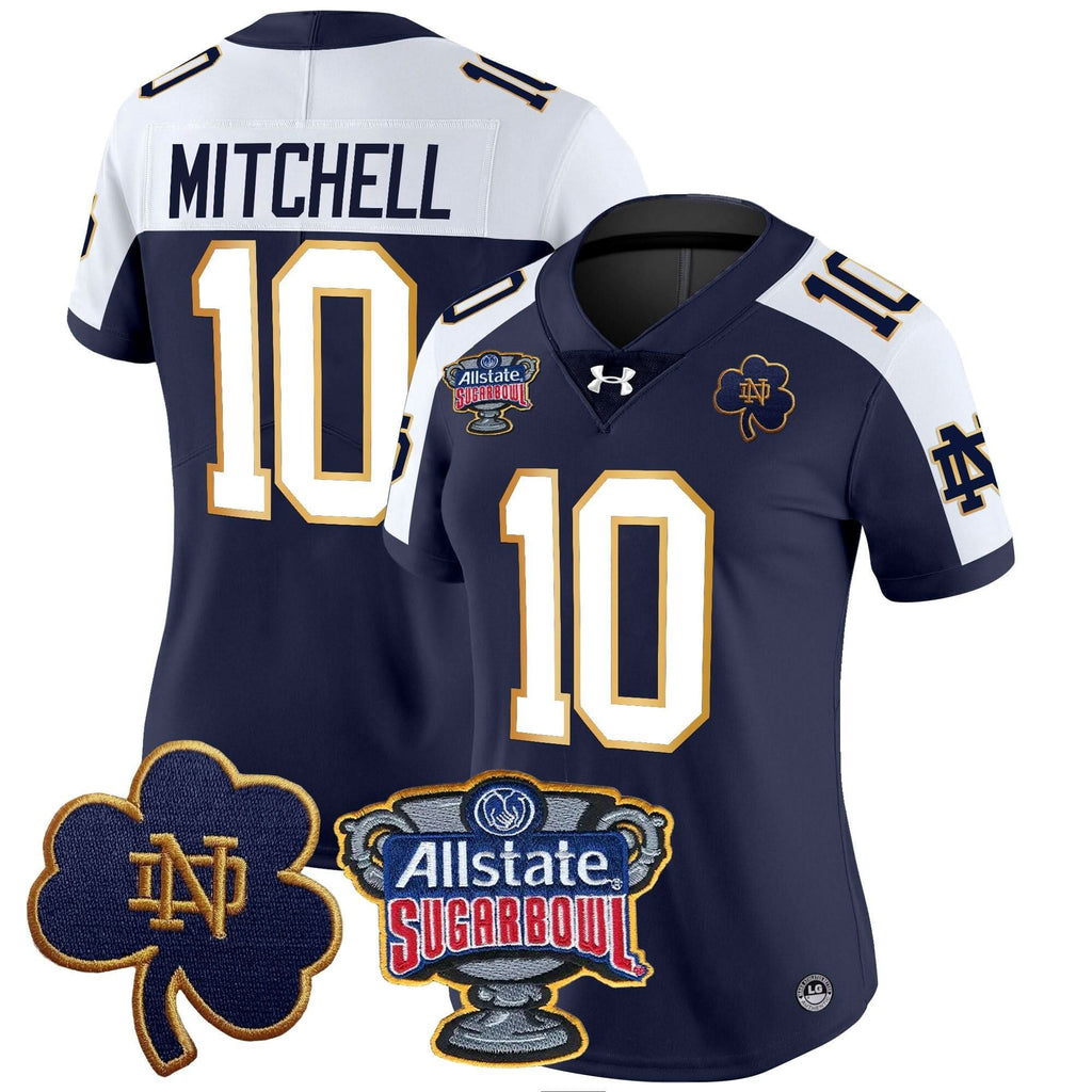 Women's NDFI 2024 Sugar Bowl Patch Vapor Limited Jersey - Stitched