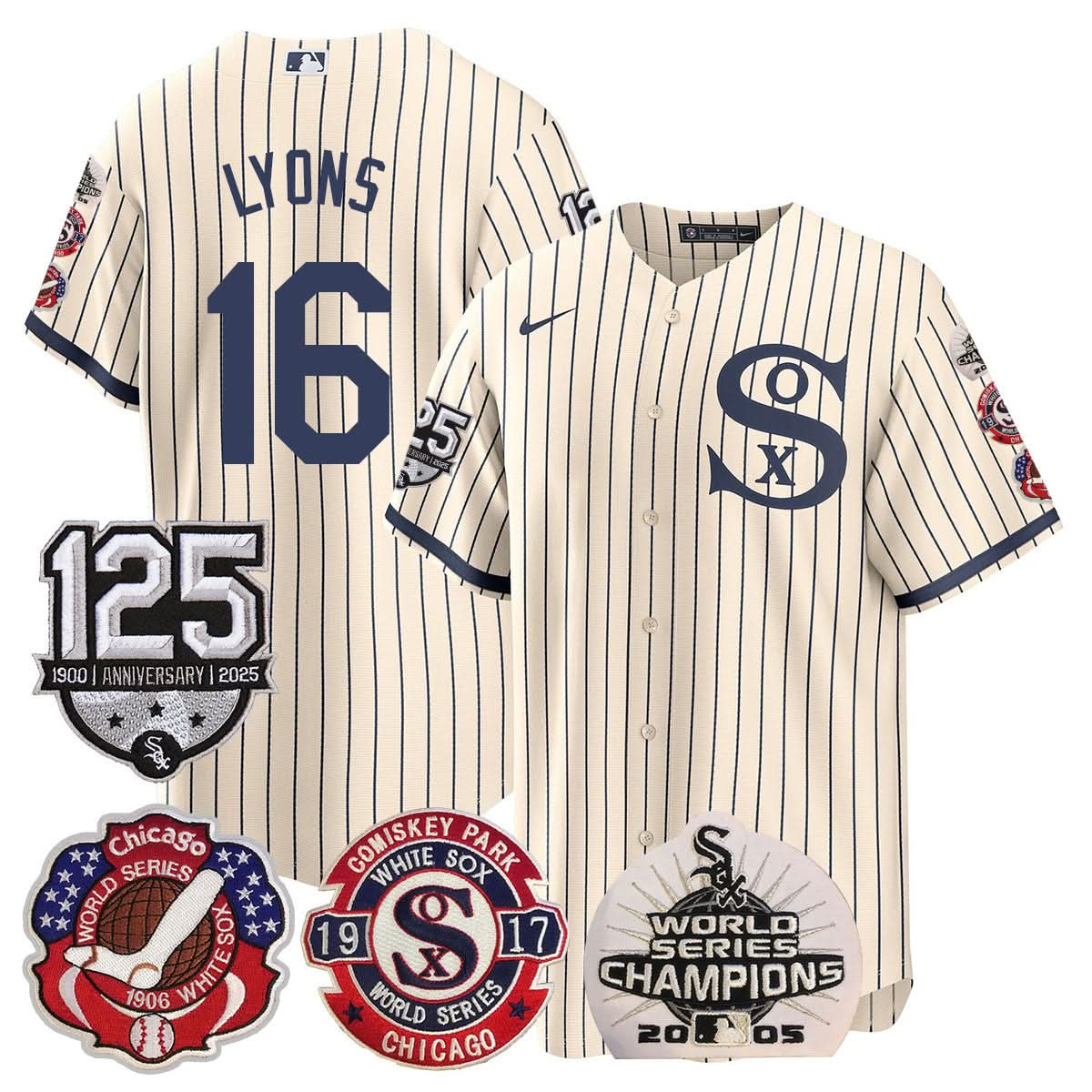 CWS 125th Anniversary - World Series Champions Jersey - Stitched