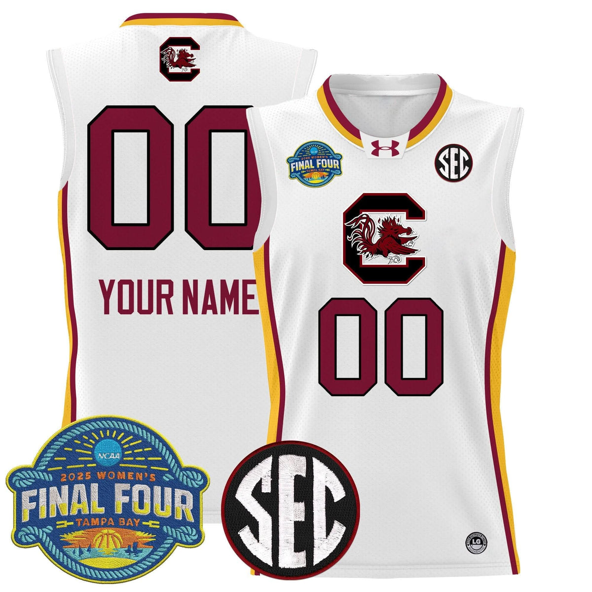 SCG 2025 Sec Women's Final Four Patch Lightweight Basketball Custom Jersey - Stitched