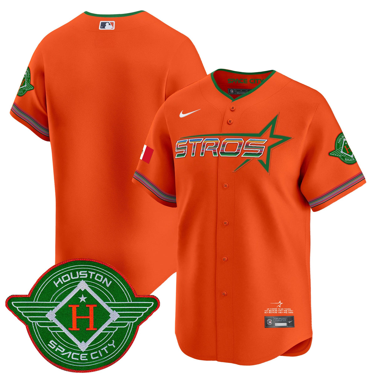 Astros 2025 City Connect Mexico Vapor Premier Limited Jersey - Stitched