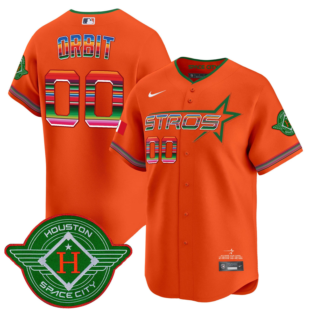 Astros 2025 City Connect Mexico Vapor Premier Limited Jersey - Stitched