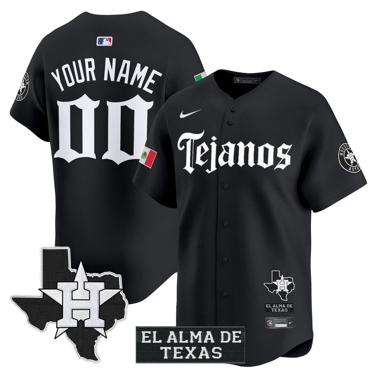 HA Mexico Tejano Barrio Style Vapor Premier Limited Custom Jersey - Stitched