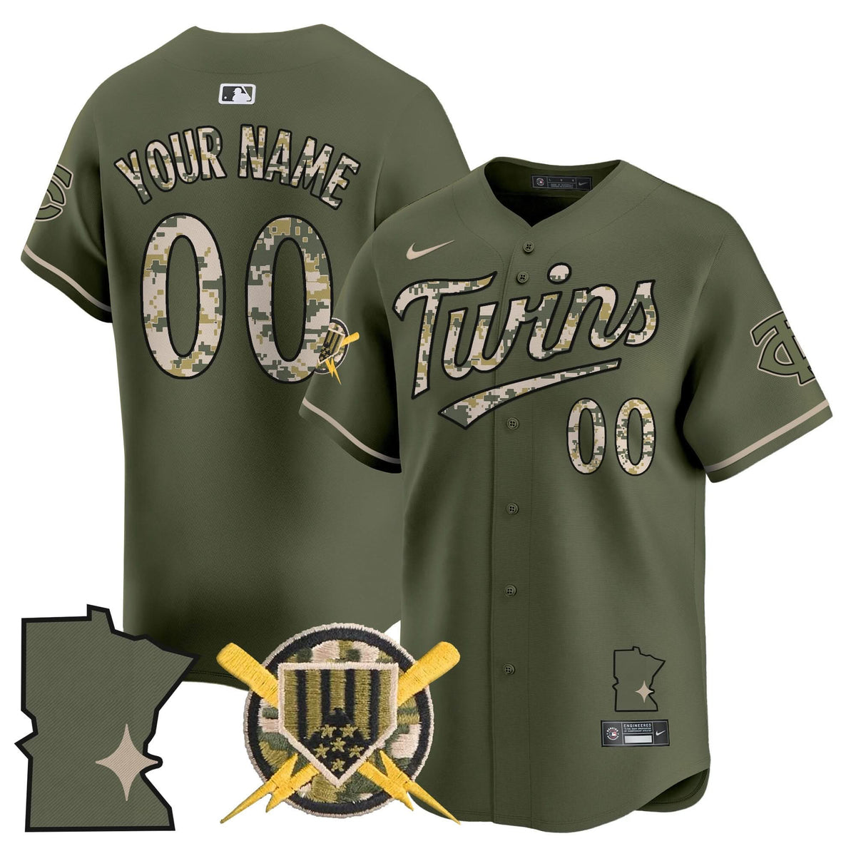 MT Armed Forces Day Vapor Premier Limited Custom Jersey - Stitched