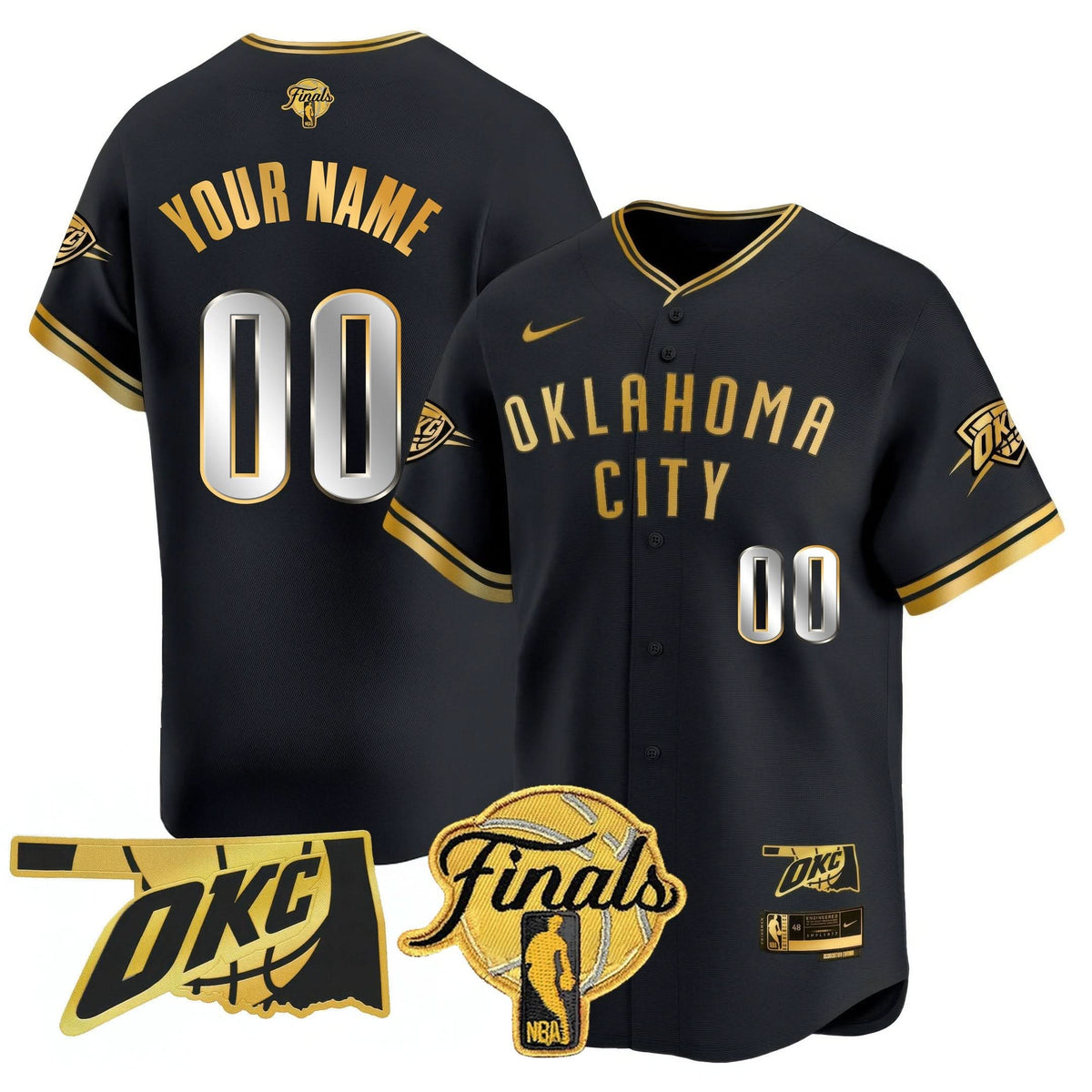 OKC Baseball Jersey - Final Patch - Stitched