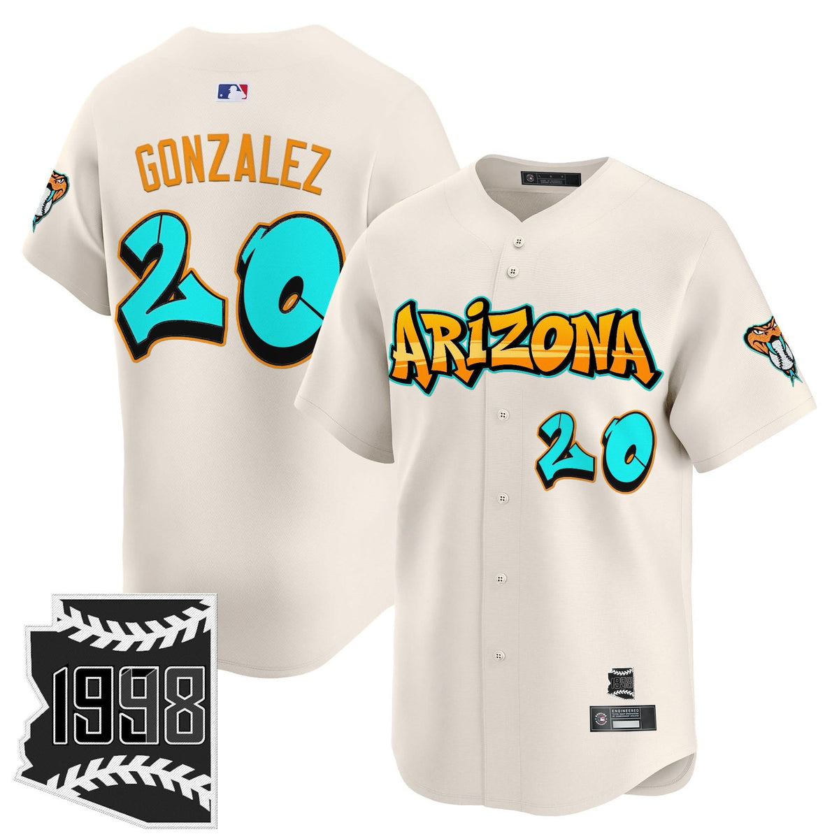 AD 'Graffiti Desert Ink Edition' Vapor Premier Limited Jersey - Stitched