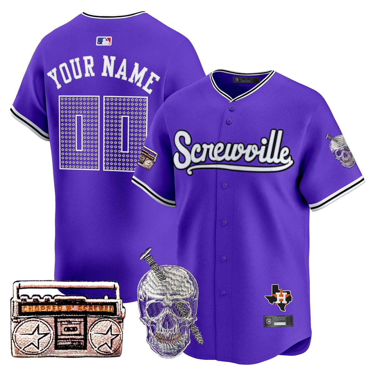 HA DJ Screw 2025 Vapor Premier Limited Custom Jersey - Stitched