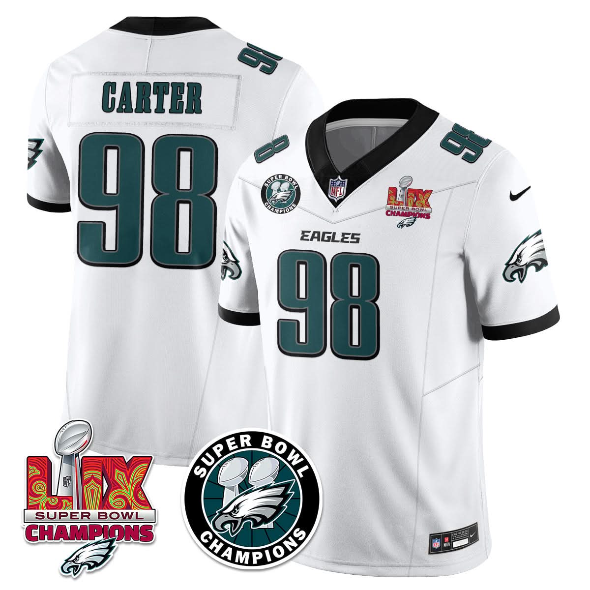 PE Super Bowl LIX Champions Jersey - Stitched