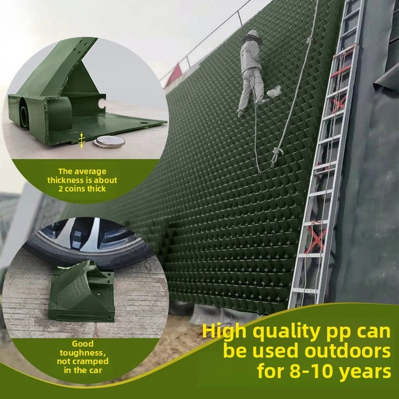1PCS Vertical Three-dimensional green plant wall Plastic Multi-tier Vertical Planting Box for Garden Courtyard - Wall-mounted
