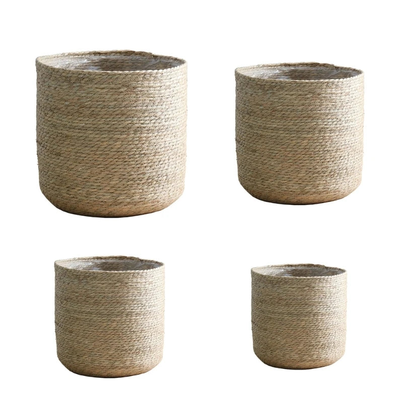 Plant Basket With Liner Indoor Woven Plant Pots for Planter Flower Pots Plant Pot Decoration Household Storage Basket