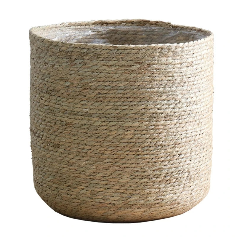 Plant Basket With Liner Indoor Woven Plant Pots for Planter Flower Pots Plant Pot Decoration Household Storage Basket