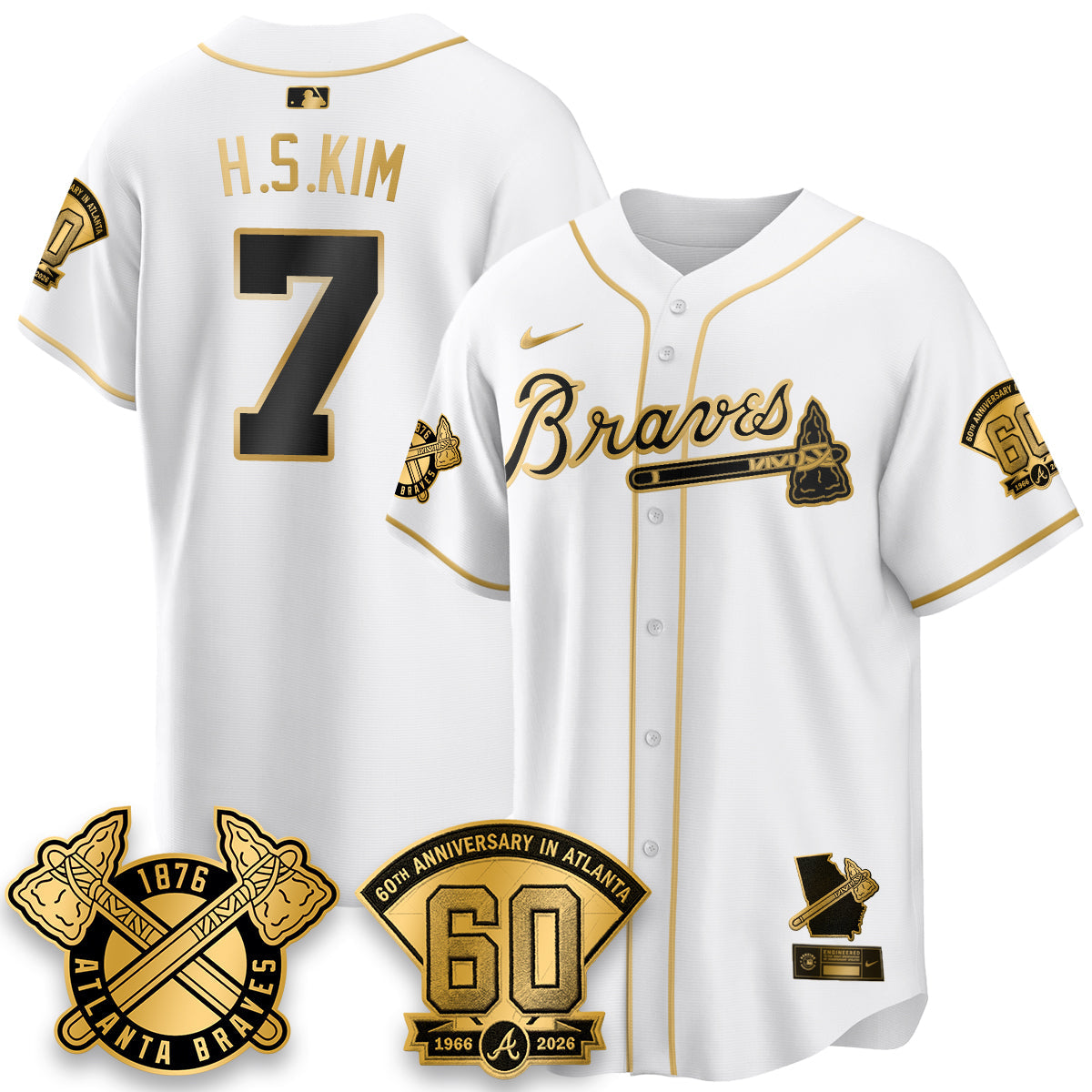 ATL 60th Anniversary Special Edition Vapor Limited Jersey - Stitched