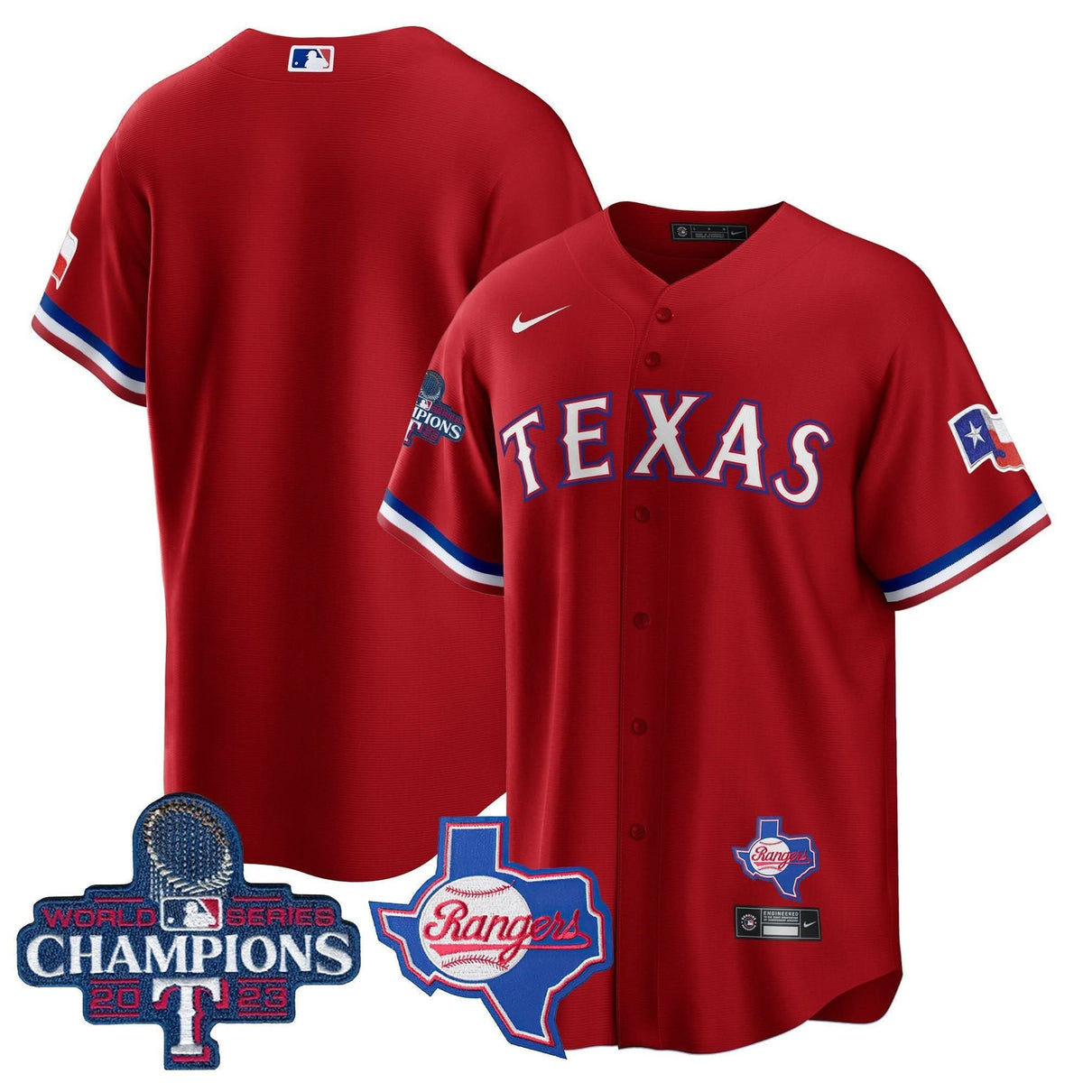 TR 2023 World Series Champions Cool Base Jersey V2 - Stitched