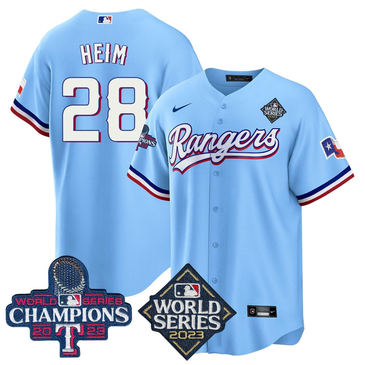 TR 2023 World Series Champions Cool Base Jersey V4 - Stitched