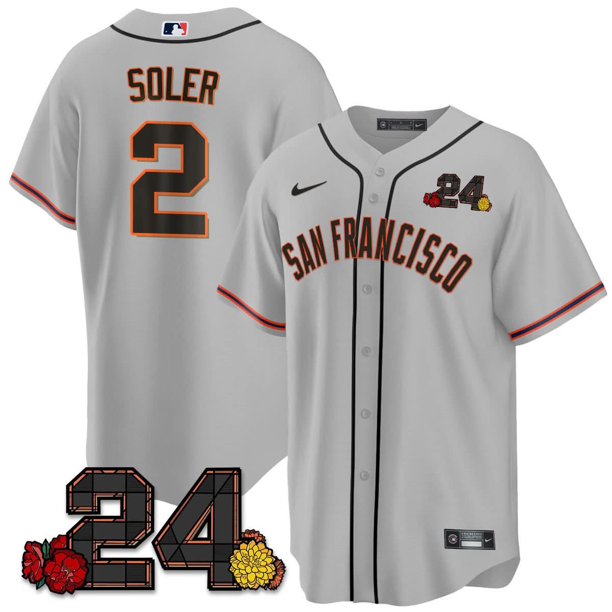 SFG 2024 Willie Mays Patch Vapor Premier Limited Jersey V2 - Stitched