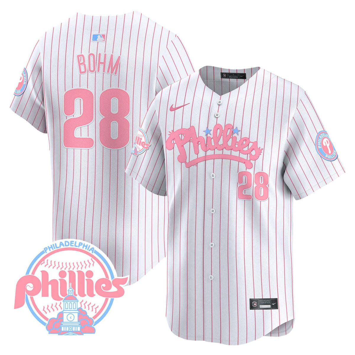 PP Bubblegum Pink Vapor Premier Limited Jersey - Stitched