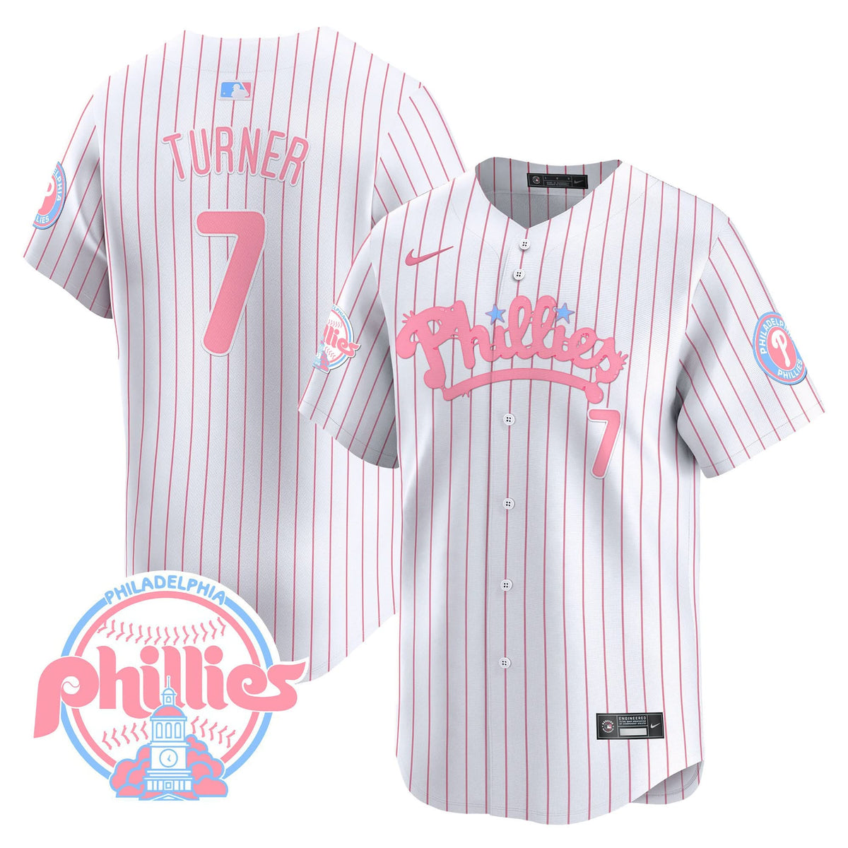 PP Bubblegum Pink Vapor Premier Limited Jersey - Stitched
