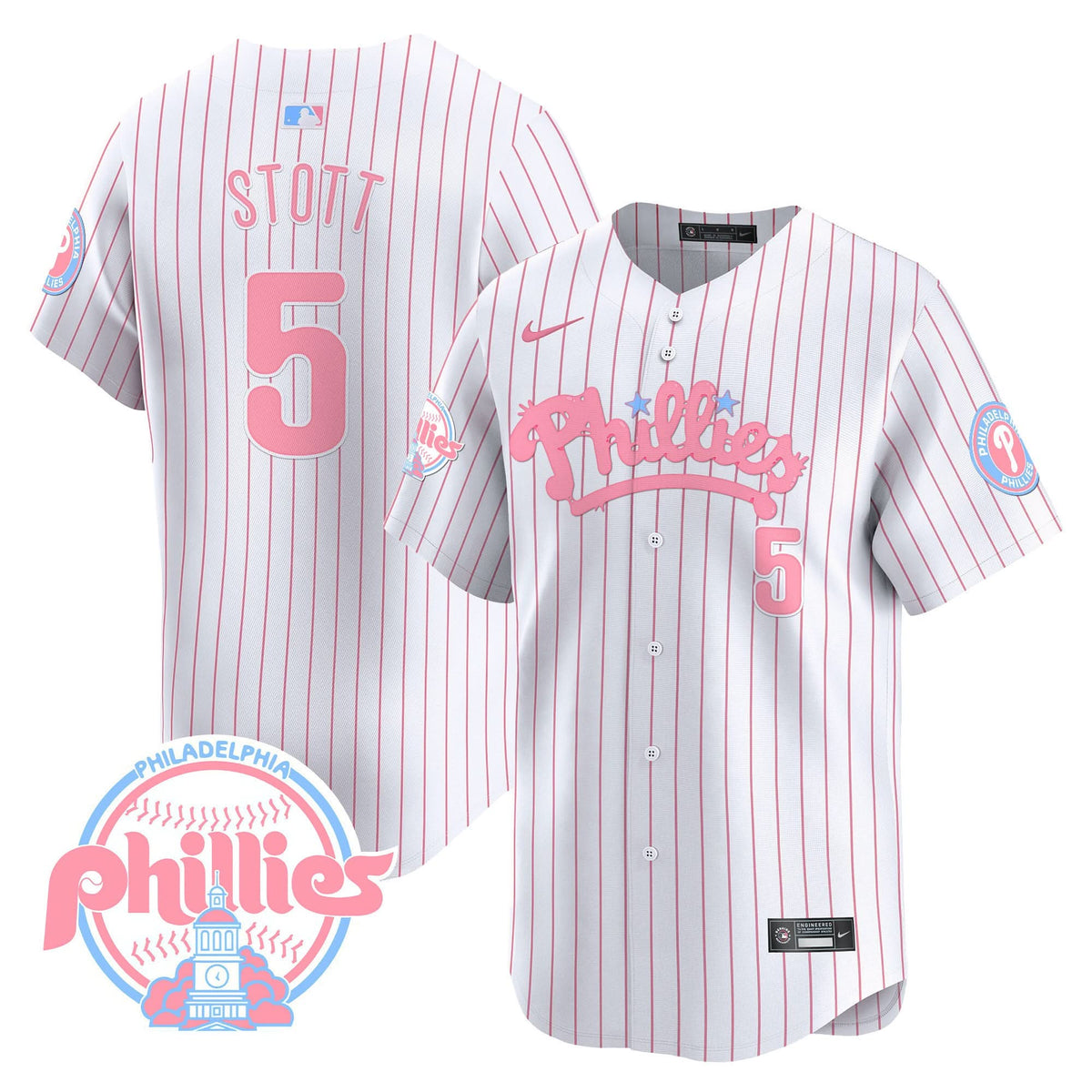 PP Bubblegum Pink Vapor Premier Limited Jersey - Stitched