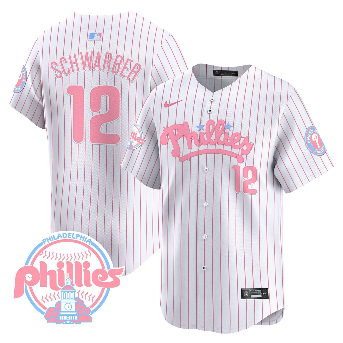 PP Bubblegum Pink Vapor Premier Limited Jersey - Stitched