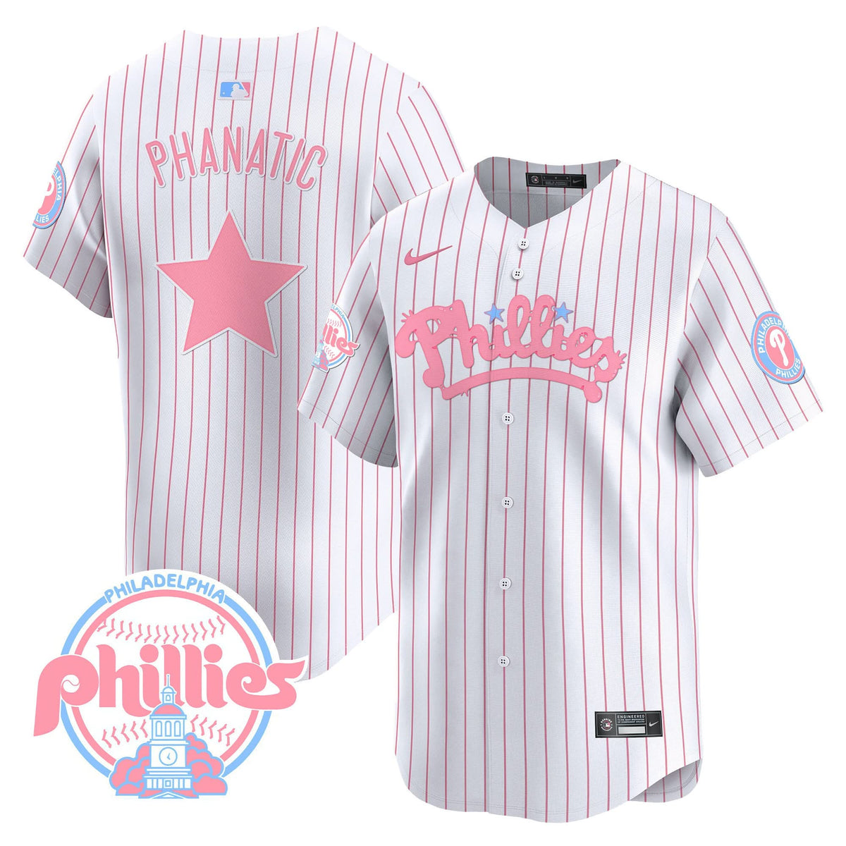 PP Bubblegum Pink Vapor Premier Limited Jersey - Stitched