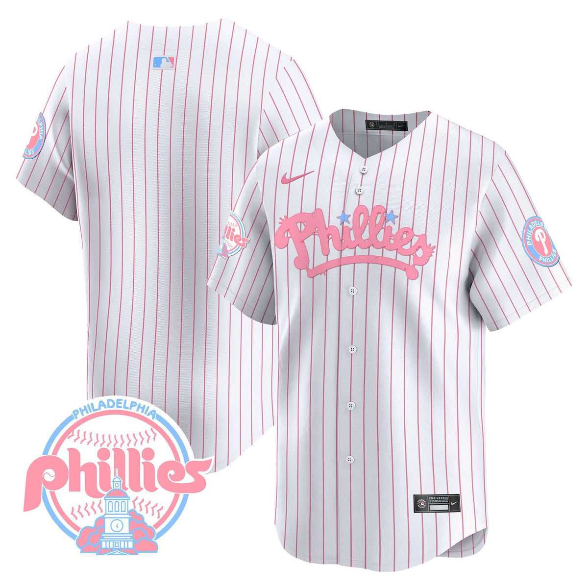 PP Bubblegum Pink Vapor Premier Limited Jersey - Stitched